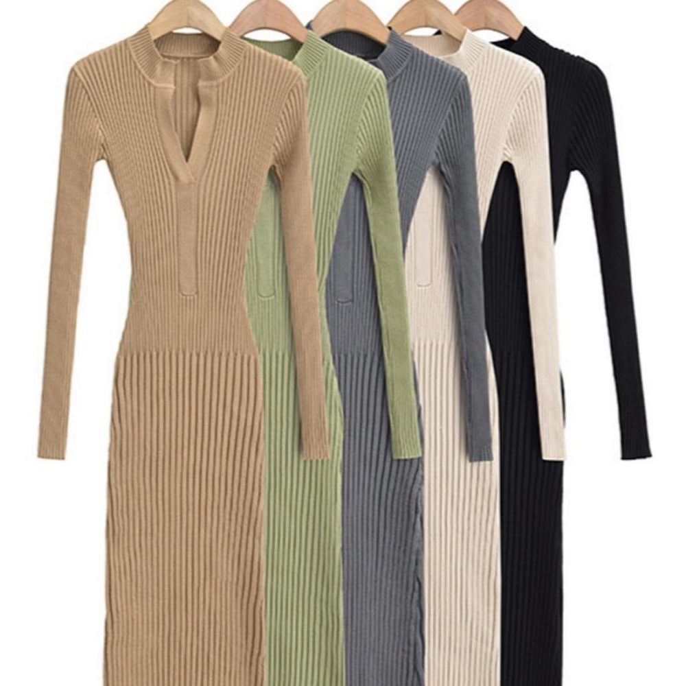 Seater dresses long stretch